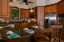 Open concept gourmet kitchen