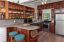 Kitchen crafted from Mahogany with quartz countertops